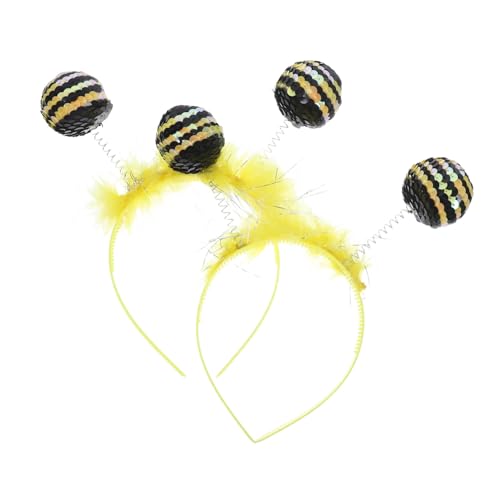 Mipcase 2 Stück Festliche Party Haarzubehör Biene Kostüm Stirnband Haarzubehör Für Party Biene Haarreifen Cosplay-stirnbänder Bienen-cosplay-accessoire Yellow Tuch Mipcase 2 Stück Festliche Party Haarzubehör Biene Kostüm Stirnband Haarzubehör Für Party Biene Haarreifen Cosplay-stirnbänder Bienen-cosplay-accessoire Yellow Tuch von Mipcase