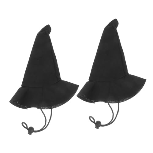 Mipcase 2 Stück Halloween-Hexenhut Halloween -Hut Zaubererhut Halloween-Mini-Hut Hexenhut Zubehör Hexenhut basteln Hexenhut-Figur Puppenhaus-Halloween Vlies Black Mipcase 2 Stück Halloween-Hexenhut Halloween -Hut Zaubererhut Halloween-Mini-Hut Hexenhut Zubehör Hexenhut basteln Hexenhut-Figur Puppenhaus-Halloween Vlies Black von Mipcase