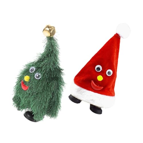 Mipcase 2 Stück Musikalische Weihnachtsmütze mit Lichtern und Tanzendem Weihnachtsbaum Animierte Weihnachtsdekoration für Jungen und Mädchen Interaktives Partyspielzeug für Festliche Mipcase 2 Stück Musikalische Weihnachtsmütze mit Lichtern und Tanzendem Weihnachtsbaum Animierte Weihnachtsdekoration für Jungen und Mädchen Interaktives Partyspielzeug für Festliche von Mipcase