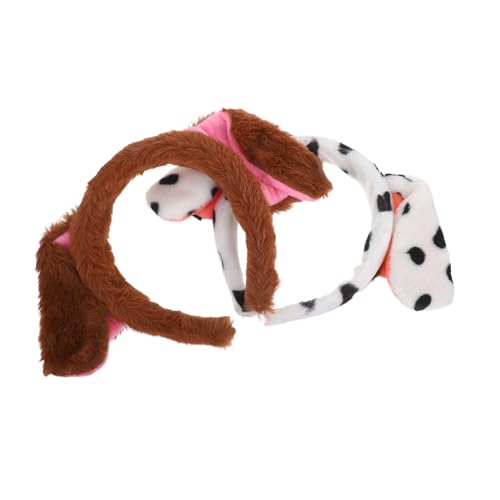 Mipcase 2 Stück Teiliges Hund Ohren Haarband Elastisches Niedliches Welpen Stirnband mit Plüsch Design Flexibler Sitz Modisches Accessoire für Alltag Party und Cosplay für Damen Mipcase 2 Stück Teiliges Hund Ohren Haarband Elastisches Niedliches Welpen Stirnband mit Plüsch Design Flexibler Sitz Modisches Accessoire für Alltag Party und Cosplay für Damen von Mipcase