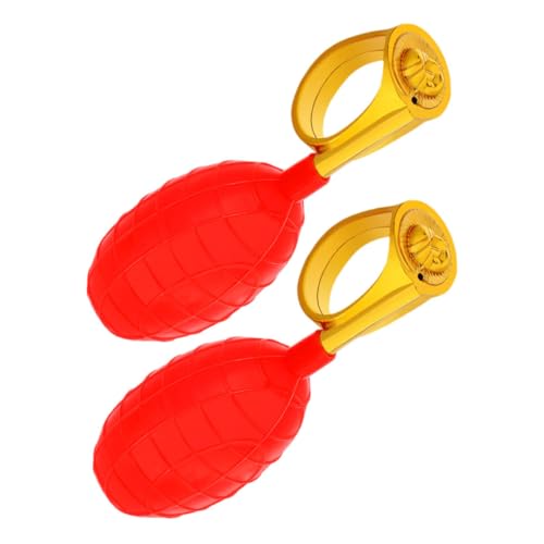 Mipcase 2 Stück Wassersprühring für die ganze Person Neuheit Toys Streich-Gadget Trickspielzeug für Erwachsene Party-Witz- Wassersprühspielzeug Wasserstreichspielzeug Plastik rot von Mipcase