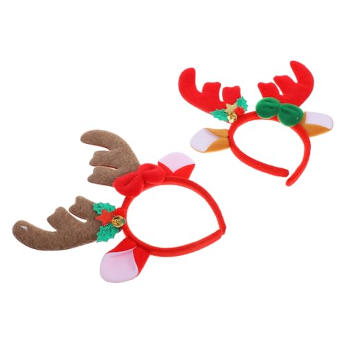 Mipcase 2 Stück Weihnachtliche Rentiergeweih Haarreifen Kuschelige Plüschstirnbänder in Khaki und Rot Festlicher Haarschmuck für Erwachsene für Weihnachtsfeier und Kostüme Mipcase 2 Stück Weihnachtliche Rentiergeweih Haarreifen Kuschelige Plüschstirnbänder in Khaki und Rot Festlicher Haarschmuck für Erwachsene für Weihnachtsfeier und Kostüme von Mipcase