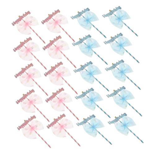 Mipcase 20 Stück Kuchendekoration Alles zum Geburtstagskuchen-Banner Bogenkucheneinsätze Bowknot- -Topper Kuchenfahne mit Fliege Hochzeitstortendekorationen Rosa Mipcase 20 Stück Kuchendekoration Alles zum Geburtstagskuchen-Banner Bogenkucheneinsätze Bowknot- -Topper Kuchenfahne mit Fliege Hochzeitstortendekorationen Rosa von Mipcase