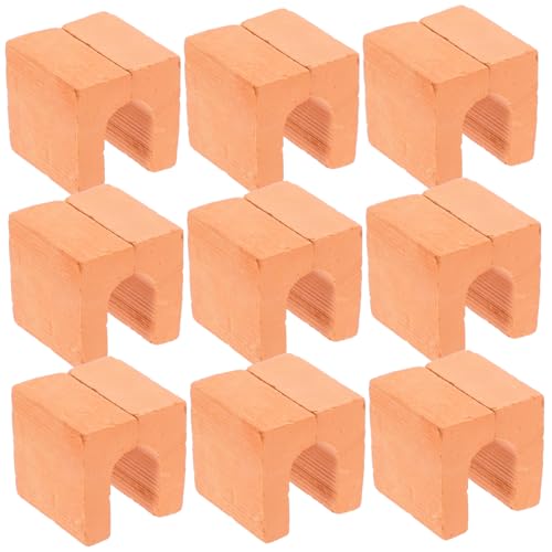 Mipcase 20 Stück Mini-Steine Miniatur-puppenhauszubehör Gefälschter Ziegelstein Winzige Ziegel Puppenhaus-Steine Ziegel Für Bauzwecke Miniaturziegel Ziegel Für Draußen Ton von Mipcase