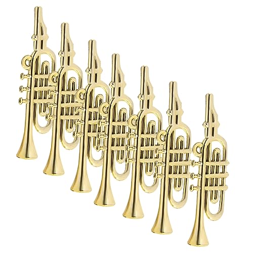 Mipcase 20 Stück Teiliges Mini Musikinstrumente Leichte Kunststoffmodelle Goldene Mini Hörner für Weihnachtsbaum und Kranzdekoration DIY Bastelzubehör Kompakte für Puppenhaus und Festdeko Mipcase 20 Stück Teiliges Mini Musikinstrumente Leichte Kunststoffmodelle Goldene Mini Hörner für Weihnachtsbaum und Kranzdekoration DIY Bastelzubehör Kompakte für Puppenhaus und Festdeko von Mipcase