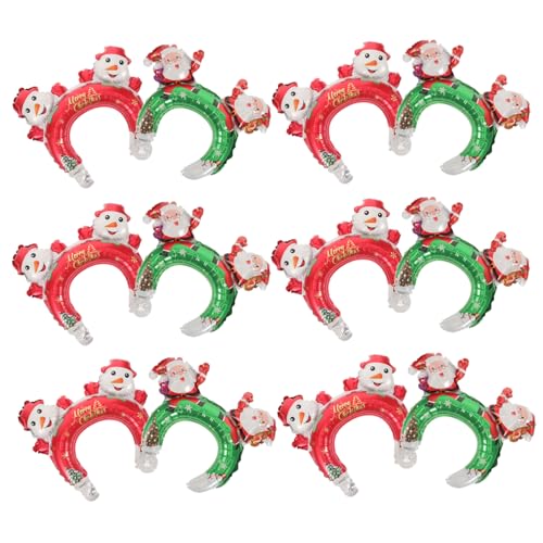 Mipcase 20 Stück Teiliges Weihnachts Party Aufblasbare Haarreifen mit Cartoon Motiven Leichte Langlebige Kopfbedeckungen für Geburtstags und Festtagsdekoration Kreative Foto Requisiten Mipcase 20 Stück Teiliges Weihnachts Party Aufblasbare Haarreifen mit Cartoon Motiven Leichte Langlebige Kopfbedeckungen für Geburtstags und Festtagsdekoration Kreative Foto Requisiten von Mipcase