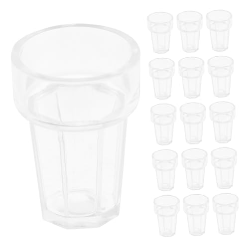 Mipcase 20Stücke Wassergläser Mini Tassen Puppenhaus Zubehör Dekoration für Mini Häuser Realistische Küchenausstattung von Mipcase