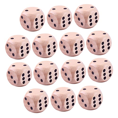 Mipcase 24Stücke Holzwürfel Seitige Spielwürfel für Party Brettspiele und Familienunterhaltung Robuste Praktische Holz für Drinnen und Draußen Sicher und Langlebig Mipcase 24Stücke Holzwürfel Seitige Spielwürfel für Party Brettspiele und Familienunterhaltung Robuste Praktische Holz für Drinnen und Draußen Sicher und Langlebig von Mipcase