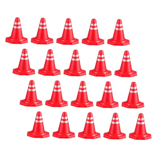 Mipcase 24Stücke Mini Verkehrskegel aus Robust und Langlebig für Straßenzauber Spiele Verkehrssicherheitstrainings und Kreative Spielumgebungen für Perfektes von Mipcase