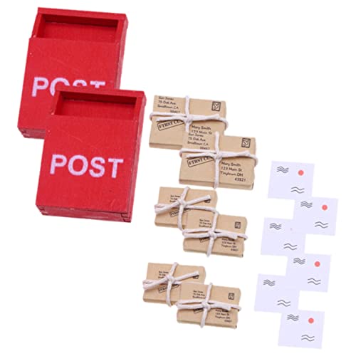 Mipcase 2Sätze Briefkasten mit Päckchen Puppenhaus Zubehör für Kreative Spielideen Fördert Fantasie und Hand Auge Koordination für Miniaturkunsthandwerk und Pädagogisches Mipcase 2Sätze Briefkasten mit Päckchen Puppenhaus Zubehör für Kreative Spielideen Fördert Fantasie und Hand Auge Koordination für Miniaturkunsthandwerk und Pädagogisches von Mipcase