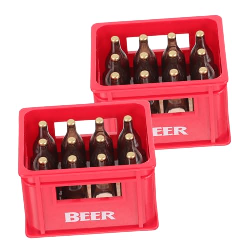 Mipcase 2Sätze Weinflaschen und Kisten Puppenzubehör für Puppenhaus Dekoration Teiliges aus Kunststoff für Küchen Bars und Esszimmer Realistische Miniaturen für Kreative Mipcase 2Sätze Weinflaschen und Kisten Puppenzubehör für Puppenhaus Dekoration Teiliges aus Kunststoff für Küchen Bars und Esszimmer Realistische Miniaturen für Kreative von Mipcase