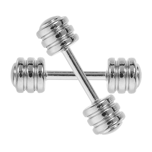 Mipcase 2Stücke Mini Langhantel Modell für Puppenhaus Realistische Fitness Ausrüstung Fitnessräume und Heimdekoration Robust Mipcase 2Stücke Mini Langhantel Modell für Puppenhaus Realistische Fitness Ausrüstung Fitnessräume und Heimdekoration Robust von Mipcase