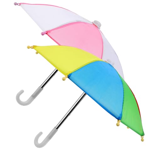 Mipcase 2Stücke Mini Regenschirm Einstellbarer Puppenschirm für Mikrolandschaften Dekoration für Mini Häuser und Fotorequisiten Langlebiges Material für Puppen und Kreative Mipcase 2Stücke Mini Regenschirm Einstellbarer Puppenschirm für Mikrolandschaften Dekoration für Mini Häuser und Fotorequisiten Langlebiges Material für Puppen und Kreative von Mipcase