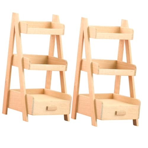 Mipcase 2Stücke Miniaturregal aus Hochwertigem Zartes Mini House Zubehör für Puppenhausmöbel Dekoratives Mini Kreativität und Kognitiven Entwicklung von Kindern Mipcase 2Stücke Miniaturregal aus Hochwertigem Zartes Mini House Zubehör für Puppenhausmöbel Dekoratives Mini Kreativität und Kognitiven Entwicklung von Kindern von Mipcase