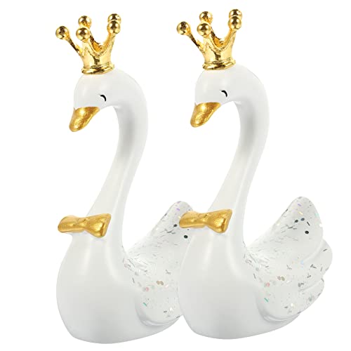 Mipcase 2Stücke Schwäne Figur Dekoration Elegante Ornamente für Kuchen Süße Dessertdeko für Hochzeiten Geburtstage und Festliche Anlässe Weißes Harzdesign Mipcase 2Stücke Schwäne Figur Dekoration Elegante Ornamente für Kuchen Süße Dessertdeko für Hochzeiten Geburtstage und Festliche Anlässe Weißes Harzdesign von Mipcase