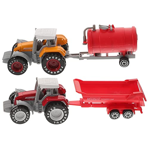 Mipcase 2Stücke Traktoren Spielzeugmodell Realistisches LKW aus Hochwertigem Kunststoff mit Gleitfunktion für Baustellenfahrzeuge und Kreatives Mipcase 2Stücke Traktoren Spielzeugmodell Realistisches LKW aus Hochwertigem Kunststoff mit Gleitfunktion für Baustellenfahrzeuge und Kreatives von Mipcase