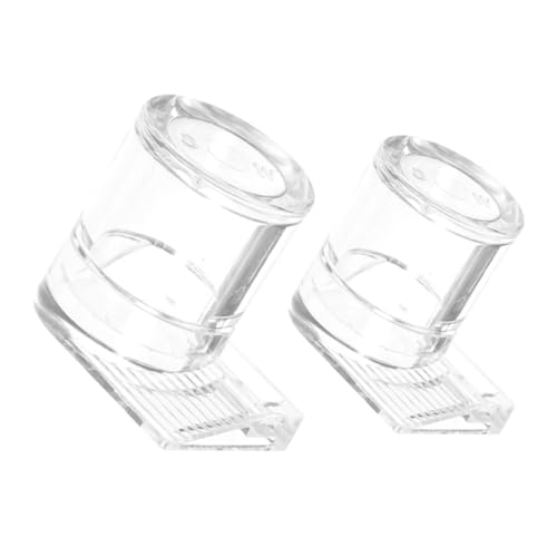 Mipcase 2stücke Acryl-wasserspender Schüssel Für Reptilien Und Kleine Tiere Multifunktionale Futter Und Trinkschale Ergonomisch Gestaltet Und Leicht Zu Reinigen Für Terrarien von Mipcase