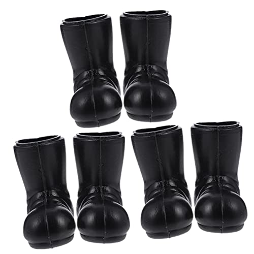 Mipcase 3 Paare Mini Weihnachtsstiefel Modelle Miniatur Santa Claus Schuhe Figurine Puppenhaus Dekoration Langlebig Vielseitig für Wohn und Arbeitszimmer Zubehör von Mipcase
