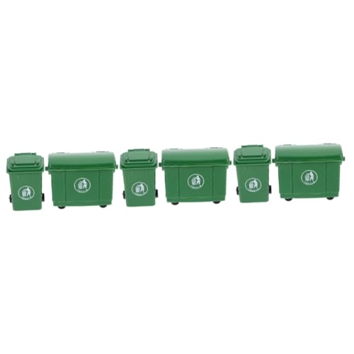 Mipcase 3 Sätze Modell eines Sanitär-Mülleimers Mülleimer für Minihaus Mini -Mülldose Mülltonne Miniatur Behälter puppenhaus zubehör Mülleimer Formen Mini Hausmülleimer Plastik Grün Mipcase 3 Sätze Modell eines Sanitär-Mülleimers Mülleimer für Minihaus Mini -Mülldose Mülltonne Miniatur Behälter puppenhaus zubehör Mülleimer Formen Mini Hausmülleimer Plastik Grün von Mipcase