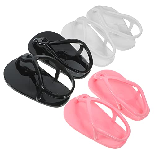 Mipcase 3Paare Handgemachte Puppenschuhe Kreative Slipper für Puppen Verschleißfestes zum Dekorieren und Farben Zufällig von Mipcase