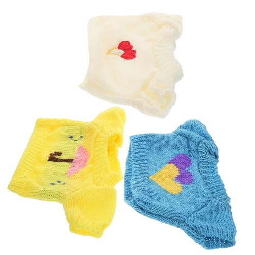Mipcase 3Stücke Kompakte Bärenkleidung Teiliges für Plüschspielzeuge Austauschbare Puppenpullover für Kreative Spielstunden und Individuelles Styling von Mipcase