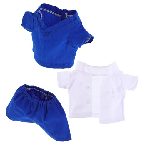 Mipcase 3Stücke Teiliges Bärenkostüm für Puppen Niedliches Doktoroutfit mit Shirt und Hosen für Plüschtiere und Kuscheltiere Perfektes Puppenzubehör für Kreatives Mipcase 3Stücke Teiliges Bärenkostüm für Puppen Niedliches Doktoroutfit mit Shirt und Hosen für Plüschtiere und Kuscheltiere Perfektes Puppenzubehör für Kreatives von Mipcase