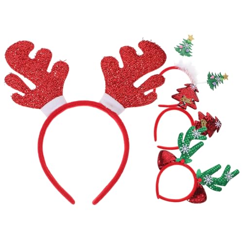 Mipcase 4 Stück Teiliges Weihnachts Haarreifen mit Rentiergeweih und Weihnachtsbaum Kreatives Party Haarband für Erwachsene und Festliche Kopfbedeckung für Weihnachtsfeiern Mipcase 4 Stück Teiliges Weihnachts Haarreifen mit Rentiergeweih und Weihnachtsbaum Kreatives Party Haarband für Erwachsene und Festliche Kopfbedeckung für Weihnachtsfeiern von Mipcase