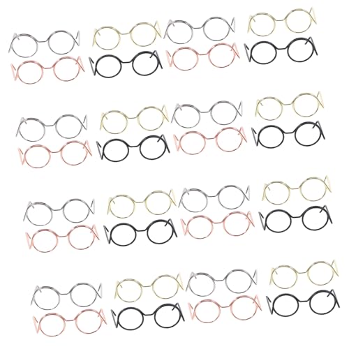 Mipcase 40 Stück Mini -rahmenbrille Brillenspielzeug Zum Anziehen Brillenrequisiten Zum Anziehen Puppenhauszubehör Puppenbrille Gläser Dekore Bastelbrille Stahldraht Mipcase 40 Stück Mini -rahmenbrille Brillenspielzeug Zum Anziehen Brillenrequisiten Zum Anziehen Puppenhauszubehör Puppenbrille Gläser Dekore Bastelbrille Stahldraht von Mipcase