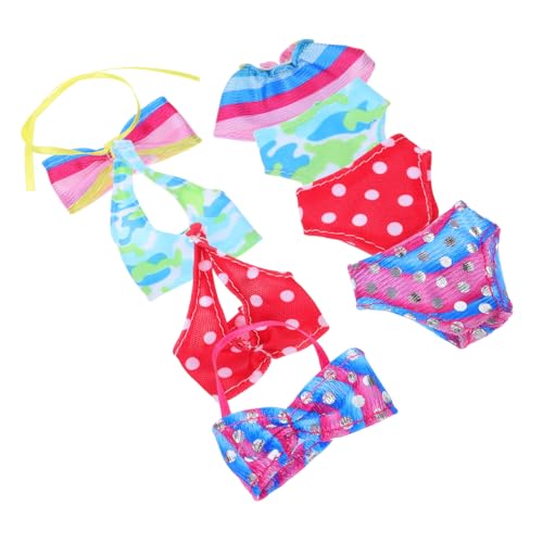 Mipcase 4Sätze Teiliges Puppen Badeanzug für Puppen Trendige Sommer Langlebig und Bequem für Strandurlaub und Puppenspiel Mipcase 4Sätze Teiliges Puppen Badeanzug für Puppen Trendige Sommer Langlebig und Bequem für Strandurlaub und Puppenspiel von Mipcase