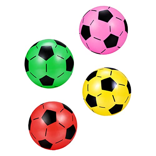 Mipcase 4Stücke Aufblasbare Fußballspielzeuge für Lebendige Farben für Drinnen und Draußen Perfektes Lernspielzeug Farbwahrnehmung und Visuellen Stimulation von Mipcase