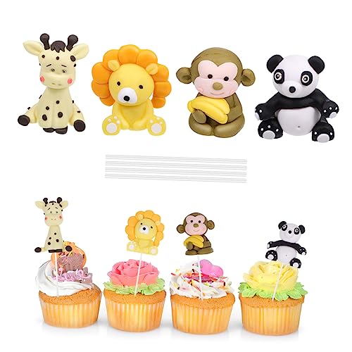 Mipcase 4Stücke Tierkuchendekorationen für Themen Picks Panda Giraffe Geburtstagsfeiern Babypartys und Hochzeiten Material Raumsparend Mipcase 4Stücke Tierkuchendekorationen für Themen Picks Panda Giraffe Geburtstagsfeiern Babypartys und Hochzeiten Material Raumsparend von Mipcase