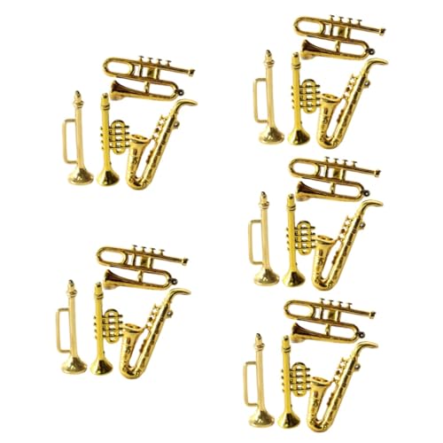 Mipcase 5 Sätze Mini-Saxophon Mini-trompete Puppe Miniatur Winzig Dekorationen Instrumentenmodell Mini- Mini - Plastik Golden 4 Stücke * 5 Mipcase 5 Sätze Mini-Saxophon Mini-trompete Puppe Miniatur Winzig Dekorationen Instrumentenmodell Mini- Mini - Plastik Golden 4 Stücke * 5 von Mipcase
