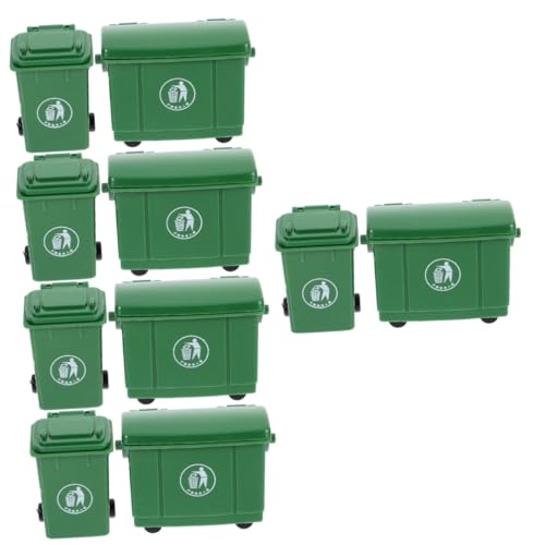 Mipcase 5 Sätze Modell eines Sanitär-Mülleimers Container Mülltonne kleine Tonne Bin küche Müll kann puppenhaus zubehör Puppenhaus-Miniaturen Mini Hausmülleimer kleines Modell Plastik Grün Mipcase 5 Sätze Modell eines Sanitär-Mülleimers Container Mülltonne kleine Tonne Bin küche Müll kann puppenhaus zubehör Puppenhaus-Miniaturen Mini Hausmülleimer kleines Modell Plastik Grün von Mipcase