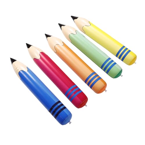 Mipcase 5 Stück Aufblasbare Jumbo Bleistiftspielzeuge Teilig PVC Riesen Buntstifte Grün Rot Gelb Blau Orange für Kindergeburtstag Eltern Junge Mädchen Party Dekoration Fotorequisite Mipcase 5 Stück Aufblasbare Jumbo Bleistiftspielzeuge Teilig PVC Riesen Buntstifte Grün Rot Gelb Blau Orange für Kindergeburtstag Eltern Junge Mädchen Party Dekoration Fotorequisite von Mipcase