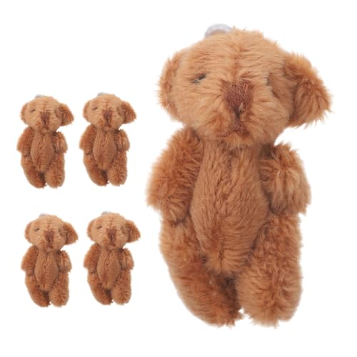 Mipcase 5 Stück Minibären Masse Tierschlüsselketten Ausgestopfte Tiere Schlüsselanhänger Bär Bärendekorationen Mini-kuscheltiere Masse Mini-stoffbären Plüsch Coffee Mipcase 5 Stück Minibären Masse Tierschlüsselketten Ausgestopfte Tiere Schlüsselanhänger Bär Bärendekorationen Mini-kuscheltiere Masse Mini-stoffbären Plüsch Coffee von Mipcase