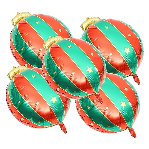 Mipcase 5 Stück Teiliges Weihnachts Folienballon Bunte Aluminiumfolie Luftballons Kreative Partydeko für Weihnachten Vielseitig Einsetzbar als Wand Decken und Tischdekoration Mipcase 5 Stück Teiliges Weihnachts Folienballon Bunte Aluminiumfolie Luftballons Kreative Partydeko für Weihnachten Vielseitig Einsetzbar als Wand Decken und Tischdekoration von Mipcase