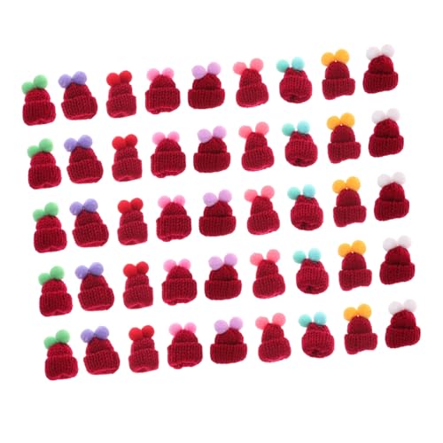 Mipcase 50 Stück Mini Strickmützen Weihnachts Deko Handgestrickte Wollhüte für DIY Bastelprojekte Puppen Schmuck Flaschen Kreative Festtagsdekoration Mipcase 50 Stück Mini Strickmützen Weihnachts Deko Handgestrickte Wollhüte für DIY Bastelprojekte Puppen Schmuck Flaschen Kreative Festtagsdekoration von Mipcase
