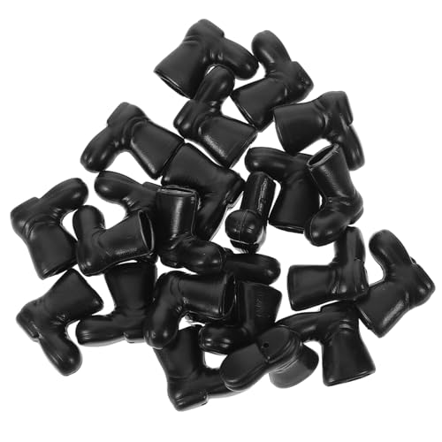 Mipcase 50 Stück Miniatur Puppenschuhe aus Robustem Kunststoff Bunte Mini Stiefel Niedliche Puppenhaus Deko Kindgerechtes für Kreatives Ankleiden und Basteln von Mipcase