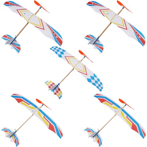 Mipcase 5Stücke DIY Segelflugzeuge Flugzeug für Kreative Bastelstunden Sicher und Langlebig Zufällige Farben für Jungen Mipcase 5Stücke DIY Segelflugzeuge Flugzeug für Kreative Bastelstunden Sicher und Langlebig Zufällige Farben für Jungen von Mipcase