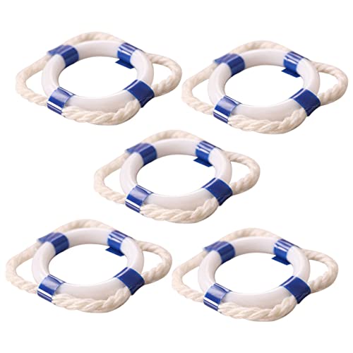 Mipcase 5Stücke Teiliges Schwimmring Dekorationsset im Mediterranen Stil Nautische Wanddeko für Wohnzimmer und Badezimmer Kreative DIY Hausaccessoires Detailreiche Bojenverzierungen Mipcase 5Stücke Teiliges Schwimmring Dekorationsset im Mediterranen Stil Nautische Wanddeko für Wohnzimmer und Badezimmer Kreative DIY Hausaccessoires Detailreiche Bojenverzierungen von Mipcase