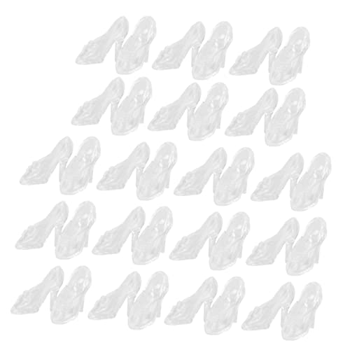 Mipcase 60Paare Mini Kristallschuhe High Heels für Puppen Transparente Dekoration für Puppenhaus Puppenzubehör für Kreatives und Kinderimagination Mipcase 60Paare Mini Kristallschuhe High Heels für Puppen Transparente Dekoration für Puppenhaus Puppenzubehör für Kreatives und Kinderimagination von Mipcase