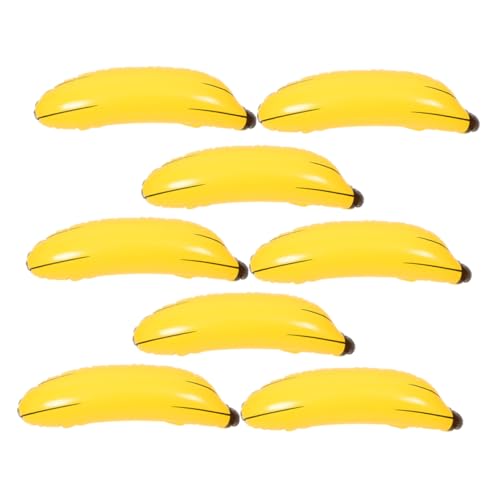 Mipcase 8 Stück Teiliges Aufblasbare Gelbe Banane Deko Leichte Riesen Bananen Requisiten für Indoor Outdoor Partys Fotografie Accessoires Bachelorette Spiele Vielseitiges Partyspielzeug von Mipcase