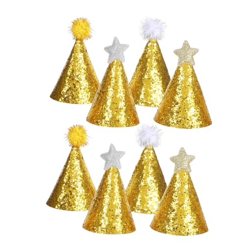 Mipcase 8Stücke Kindergeburtstagsmützen Glänzende Party Kopfbedeckungen und Dekorative Hüte für Geburtstagsfeiern Festlicher Kopfschmuck für Jungen Mipcase 8Stücke Kindergeburtstagsmützen Glänzende Party Kopfbedeckungen und Dekorative Hüte für Geburtstagsfeiern Festlicher Kopfschmuck für Jungen von Mipcase