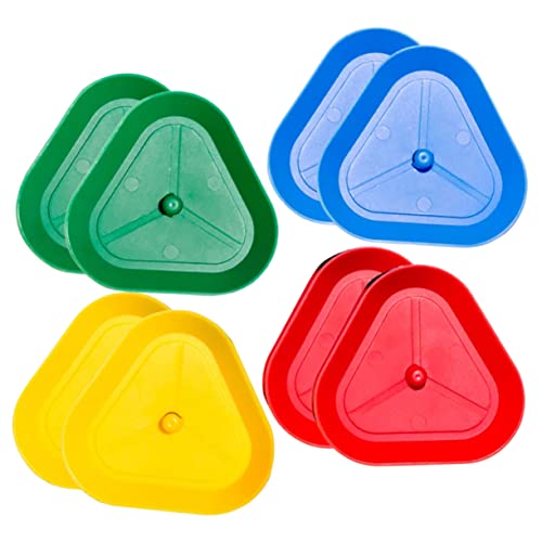 Mipcase 8Stücke Teiliges Kartenhalter Wiederverwendbare Freisprechkartenhalter für Poker Triangular Design Familienunterhaltung Praktisch und Langlebig von Mipcase
