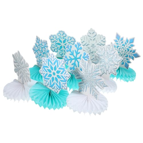 Mipcase 9 Stück Teiliges Schneeflocken Honigwaben Tischmittelstück Leichtes Weihnachtsdeko mit Schneeflockenmotiv für Weihnachtsfeier Einfach Aufstellbar Tragbar und Vielseitig Einsetzbar Mipcase 9 Stück Teiliges Schneeflocken Honigwaben Tischmittelstück Leichtes Weihnachtsdeko mit Schneeflockenmotiv für Weihnachtsfeier Einfach Aufstellbar Tragbar und Vielseitig Einsetzbar von Mipcase