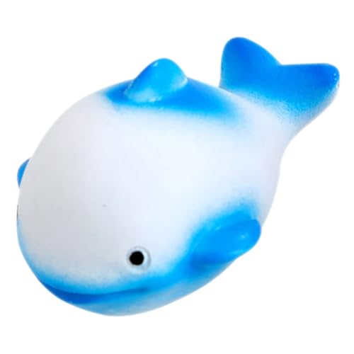 Mipcase Aquarium-dekorationstiere Mini-meerestierfiguren Winzig Sammlerstück Miniatur Klein Mini- -skulptur Dekorationen Zahlen Küsten Delfine Delphin Tank Blau Geburtstag Harz von Mipcase