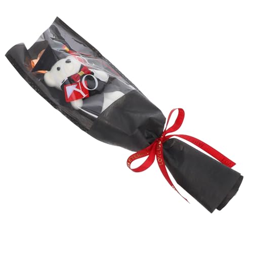 Mipcase Dr. Bear Abschlussstrauß Abschluss Bär Abschlussbouquet Abschlussfeier Dekorationen Abschlussfoto -requisiten Abschluss Begünstigt Abschluss Requisiten Plastik Black von Mipcase