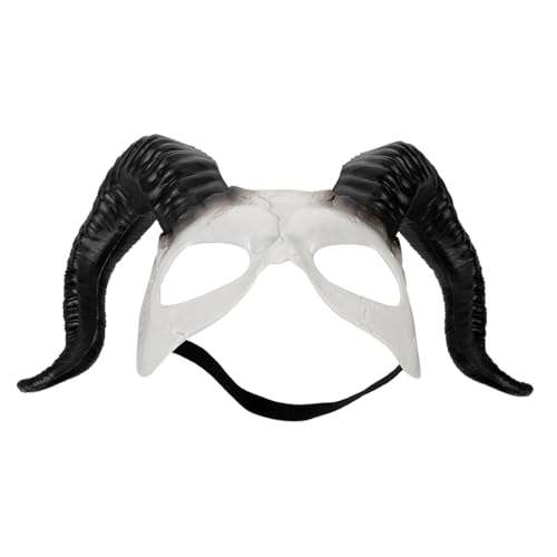 Mipcase Festival Cosplay Teufelsmaske für Halloween Halbseitige Dekorationsmaske mit Gummiband für Kostümparty Karneval Leicht Mipcase Festival Cosplay Teufelsmaske für Halloween Halbseitige Dekorationsmaske mit Gummiband für Kostümparty Karneval Leicht von Mipcase