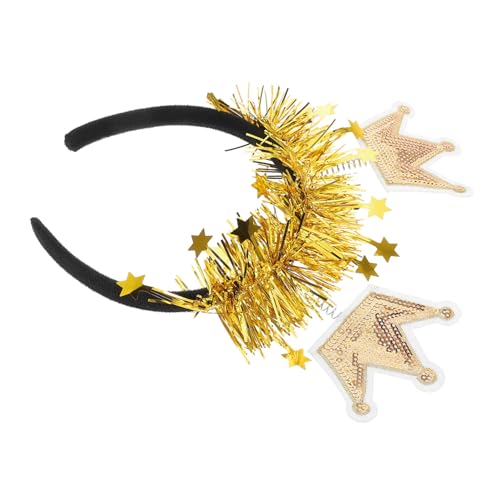 Mipcase Goldener Kronen Haarreif Neujahrs Partyaccessoire Glitzerndes Stirnband für Silvester Festdekoration Damen Komfortables Design und Vielseitiges Foto Accessoire Mipcase Goldener Kronen Haarreif Neujahrs Partyaccessoire Glitzerndes Stirnband für Silvester Festdekoration Damen Komfortables Design und Vielseitiges Foto Accessoire von Mipcase