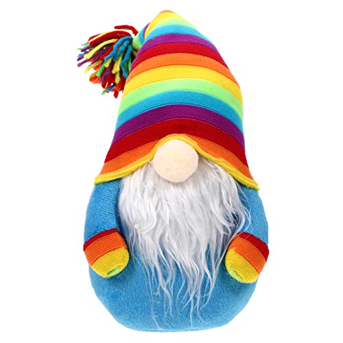 Mipcase Große Bunte Regenbogenmütze Gnompuppe ohne Gesicht Weiche Stofffigur für Wohnkultur Sommerliche Fenster und Tischdeko Verarbeitet Umweltfreundliches Material von Mipcase
